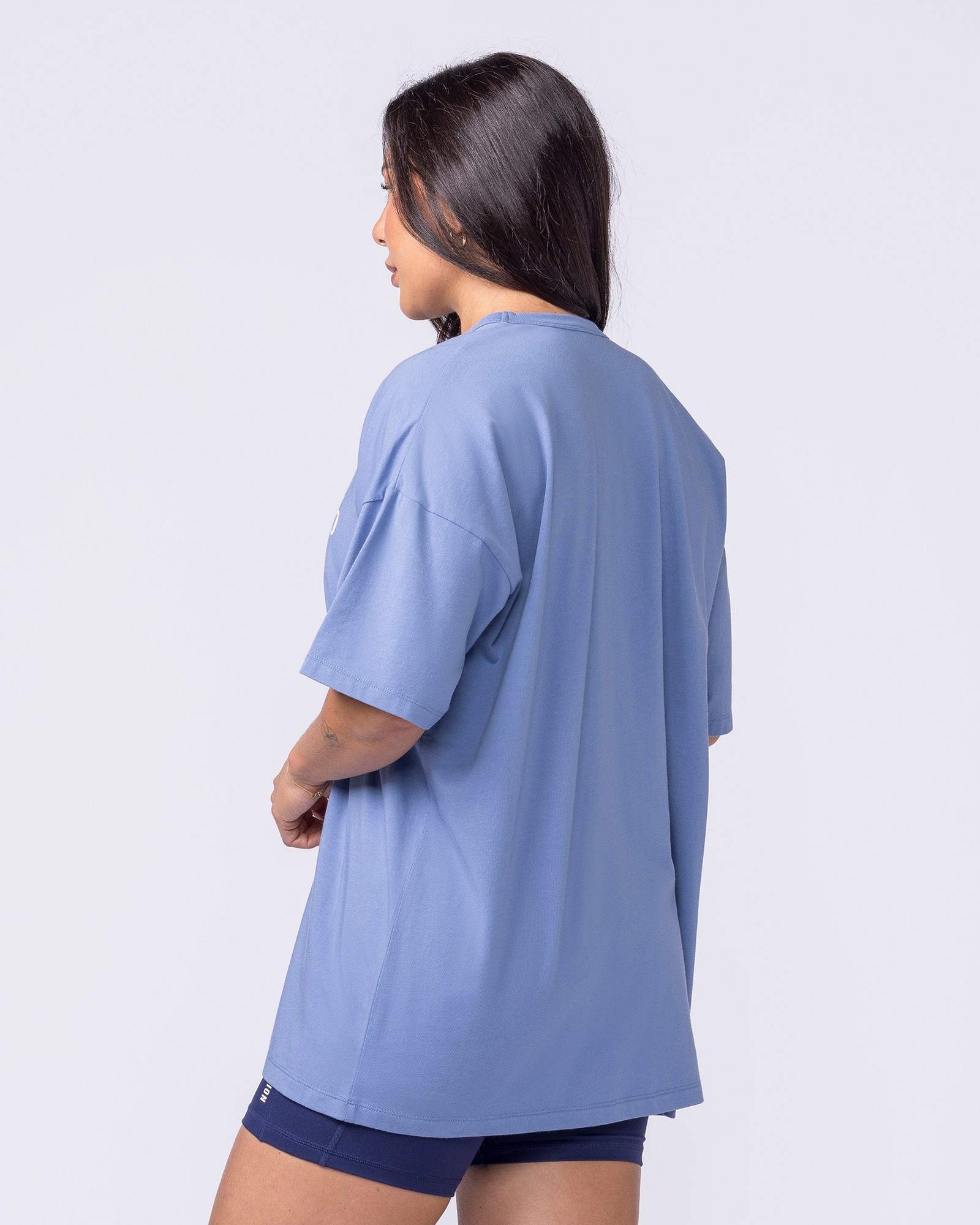Athletic Club Oversized Tee - Faded Denim