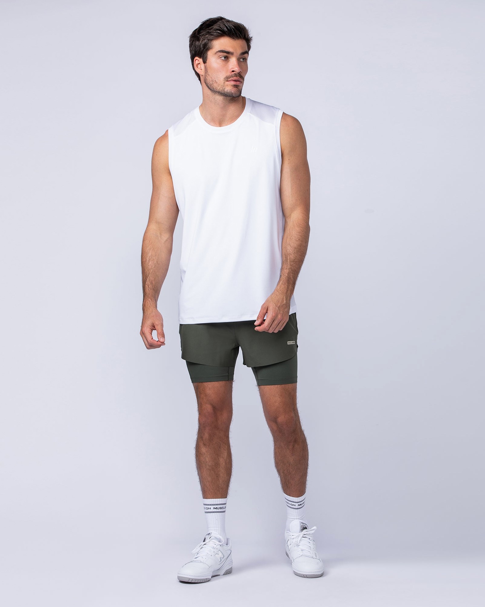 Hybrid 3" Shorts - Dark Khaki