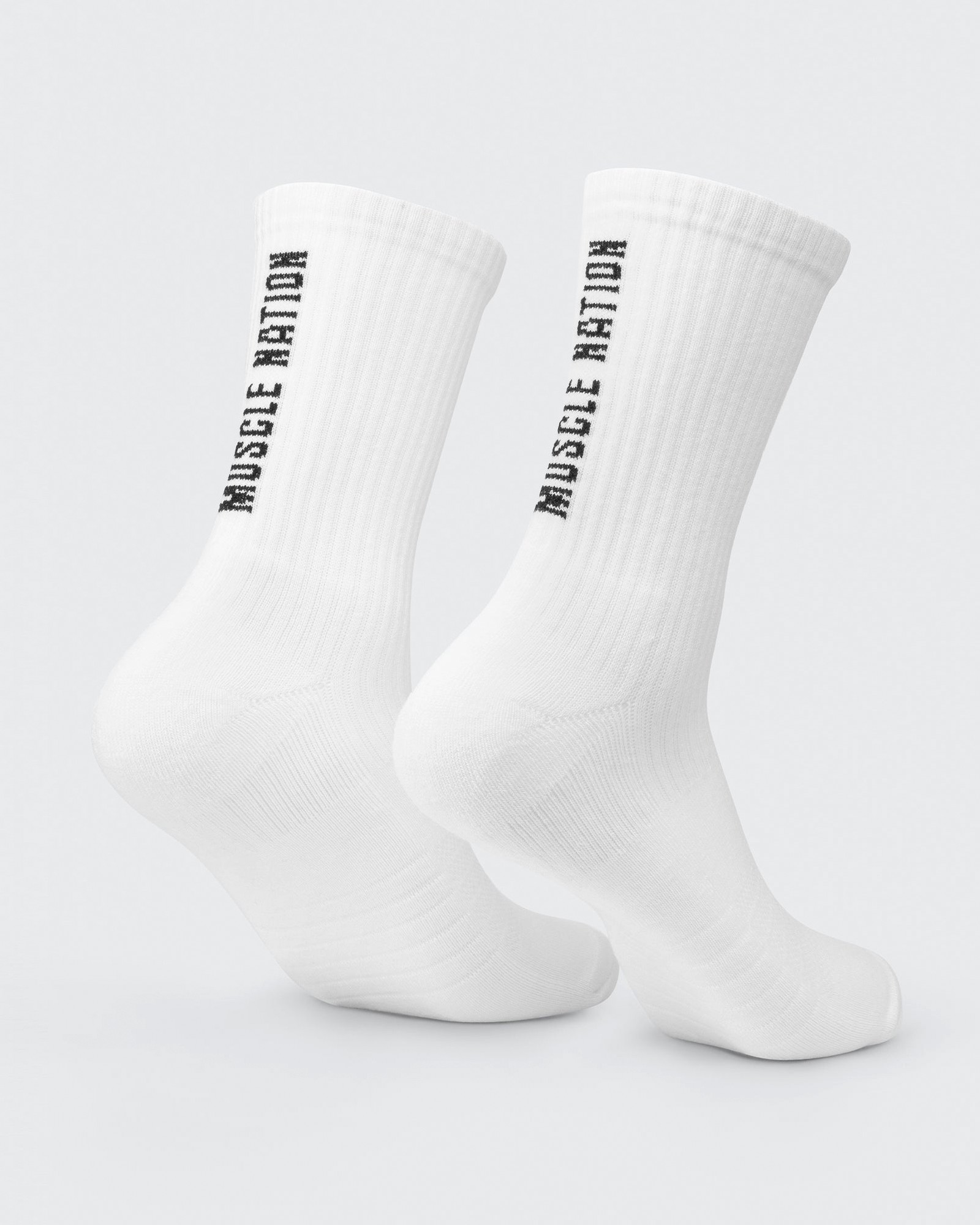 Mens Trainer Crew Sock (2x Pack) - White