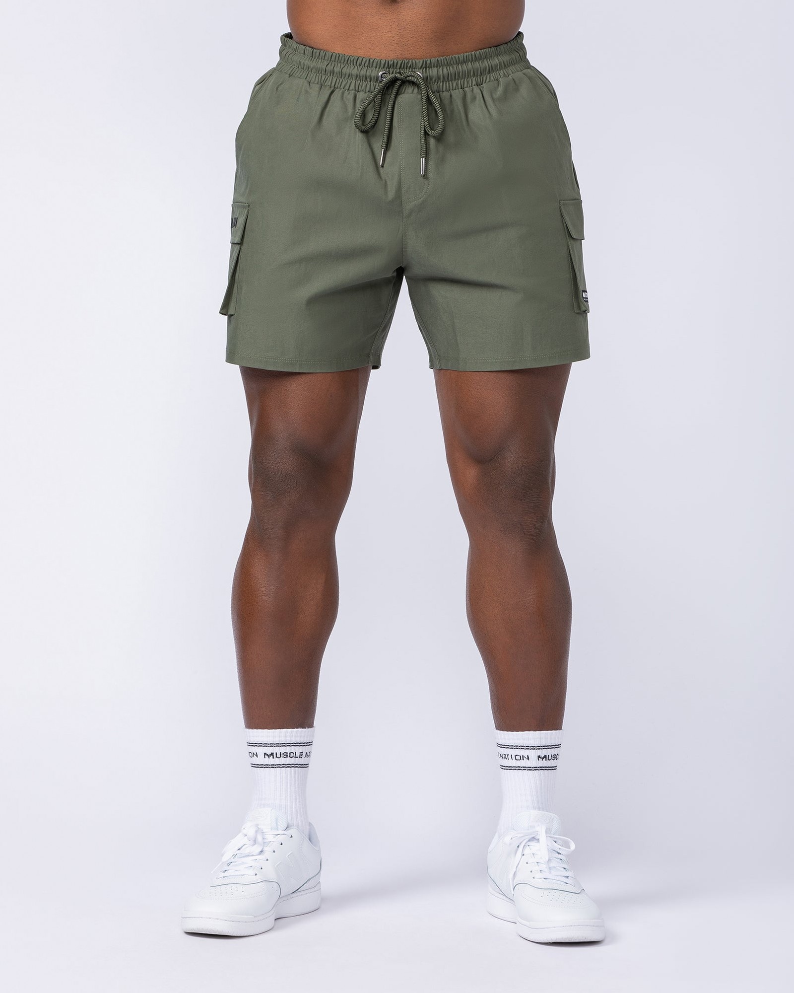 Daily Cargo 5" Shorts - Dark Khaki (Silicon Logo)