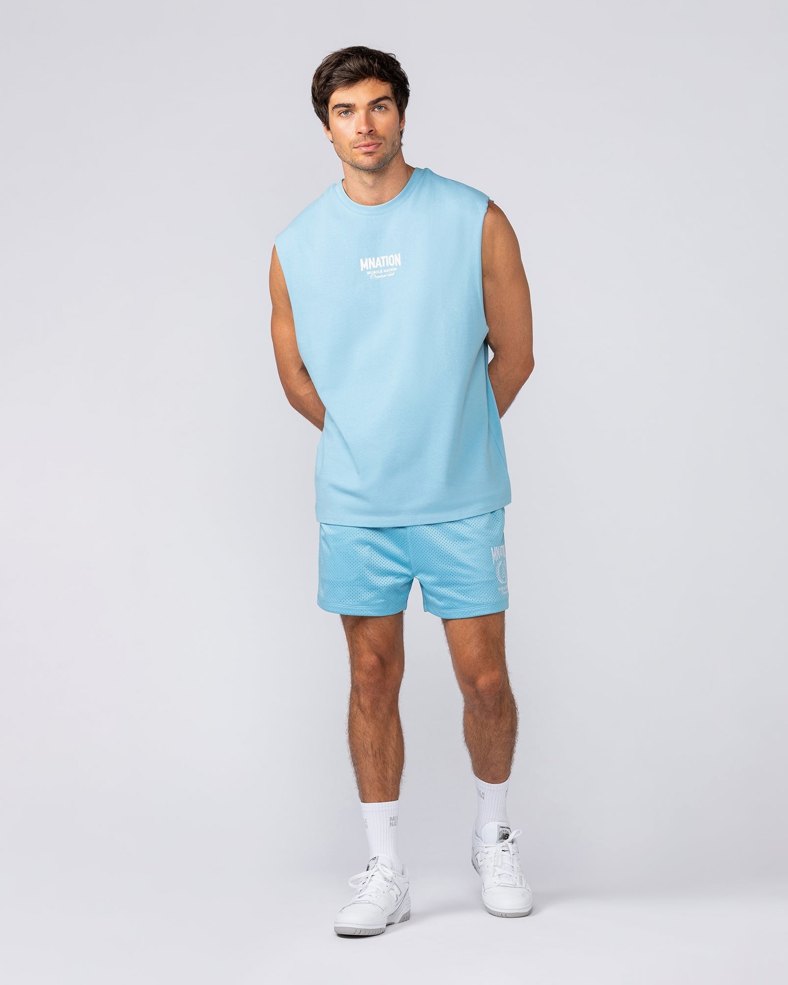 Heritage Muscle Tank - Light Blue