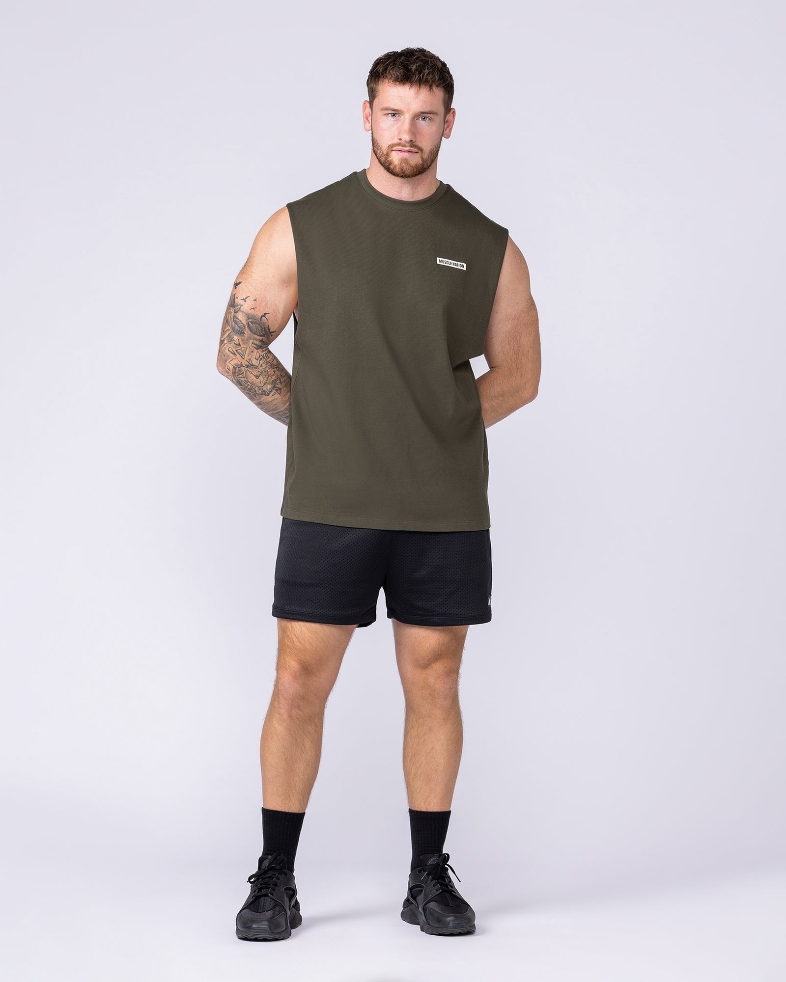 Athletic Division Muscle Tank - Dark Khaki
