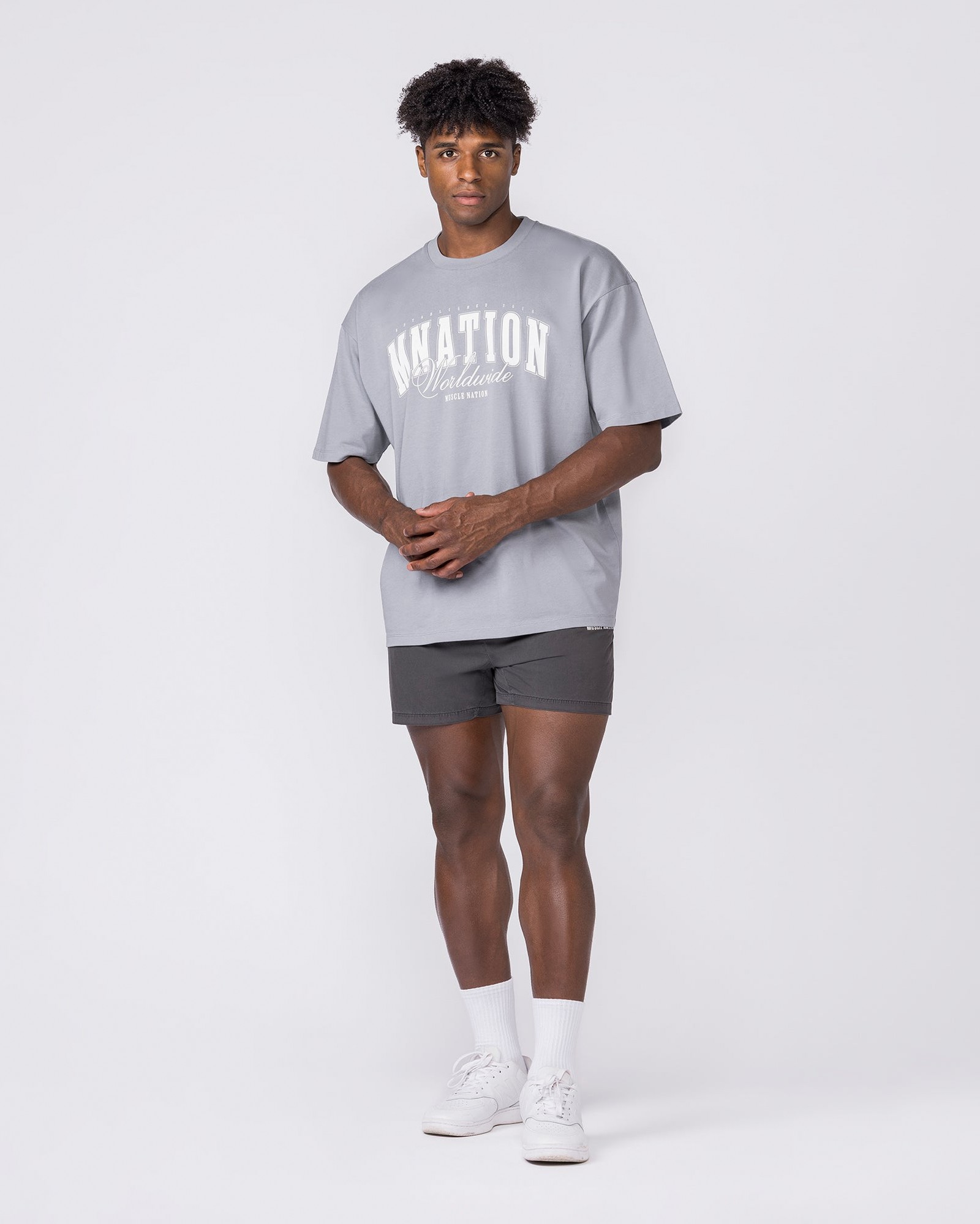 Worldclass Oversized Tee - Washed Cement