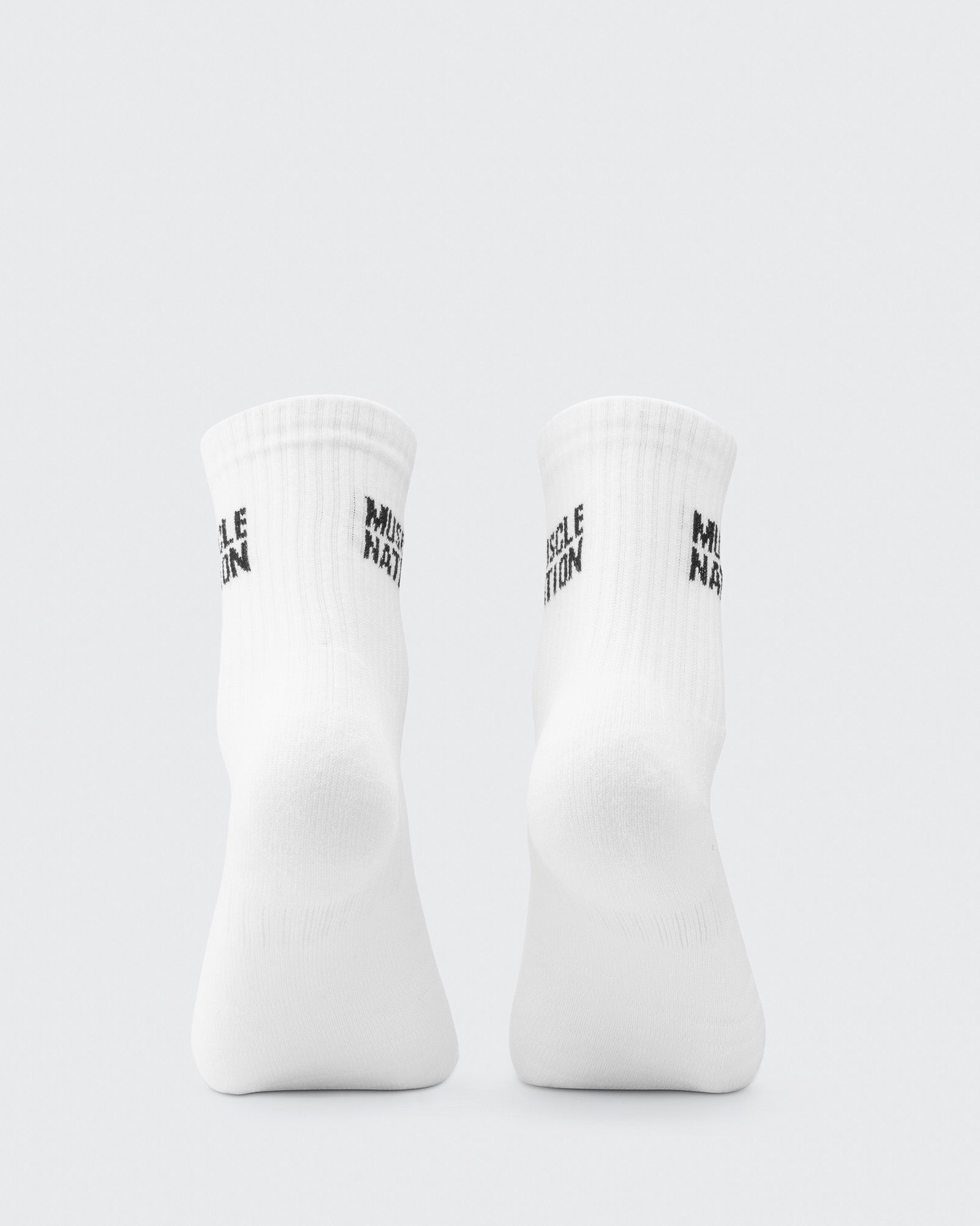 Womens Essential Crew Socks (2x Pack) - White
