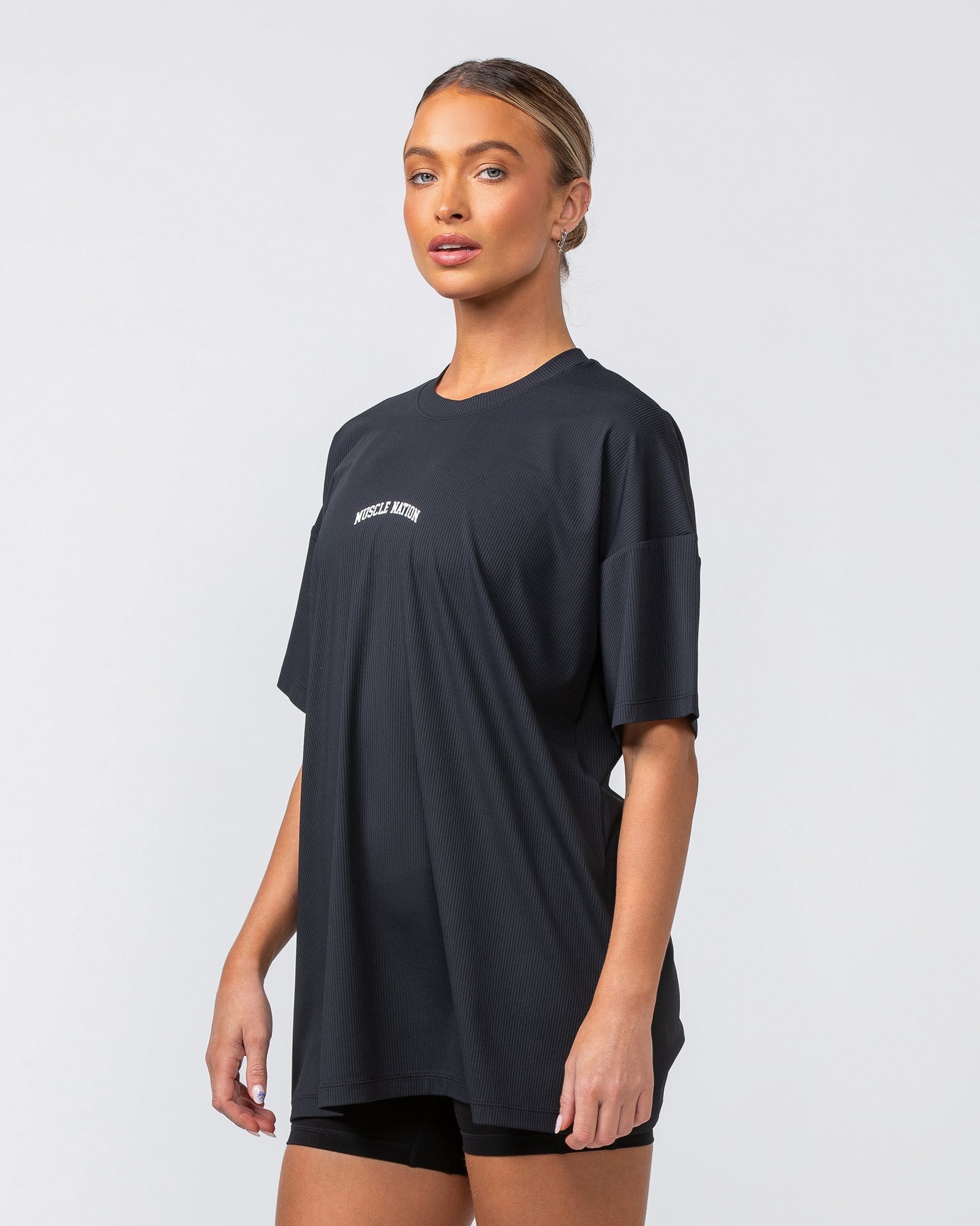 Relaxed Rib Training Tee - Black