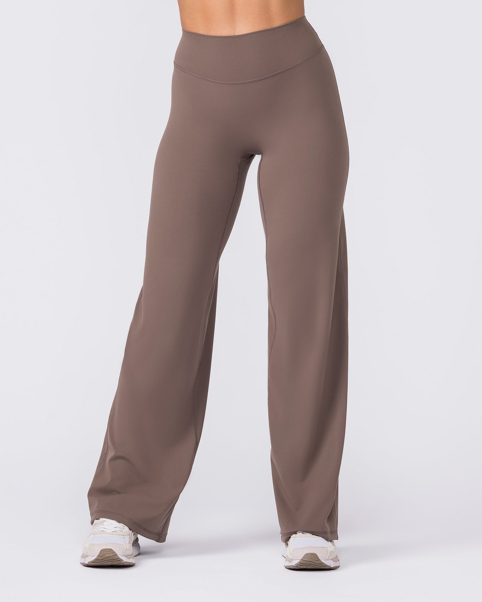 Aura Straight Leg Leggings Regular - Taupe