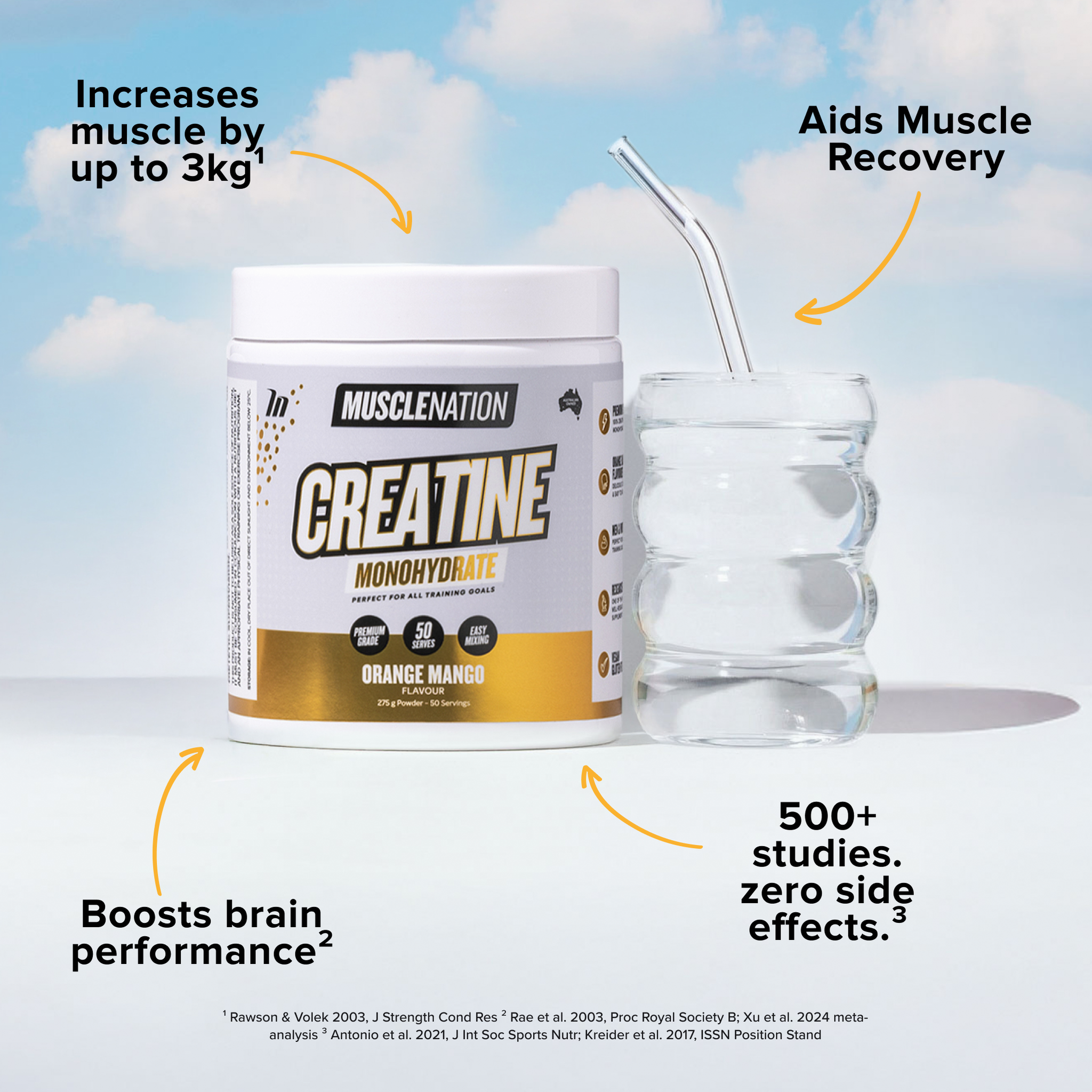 CREATINE MONOHYDRATE - Orange Mango - 50 serves