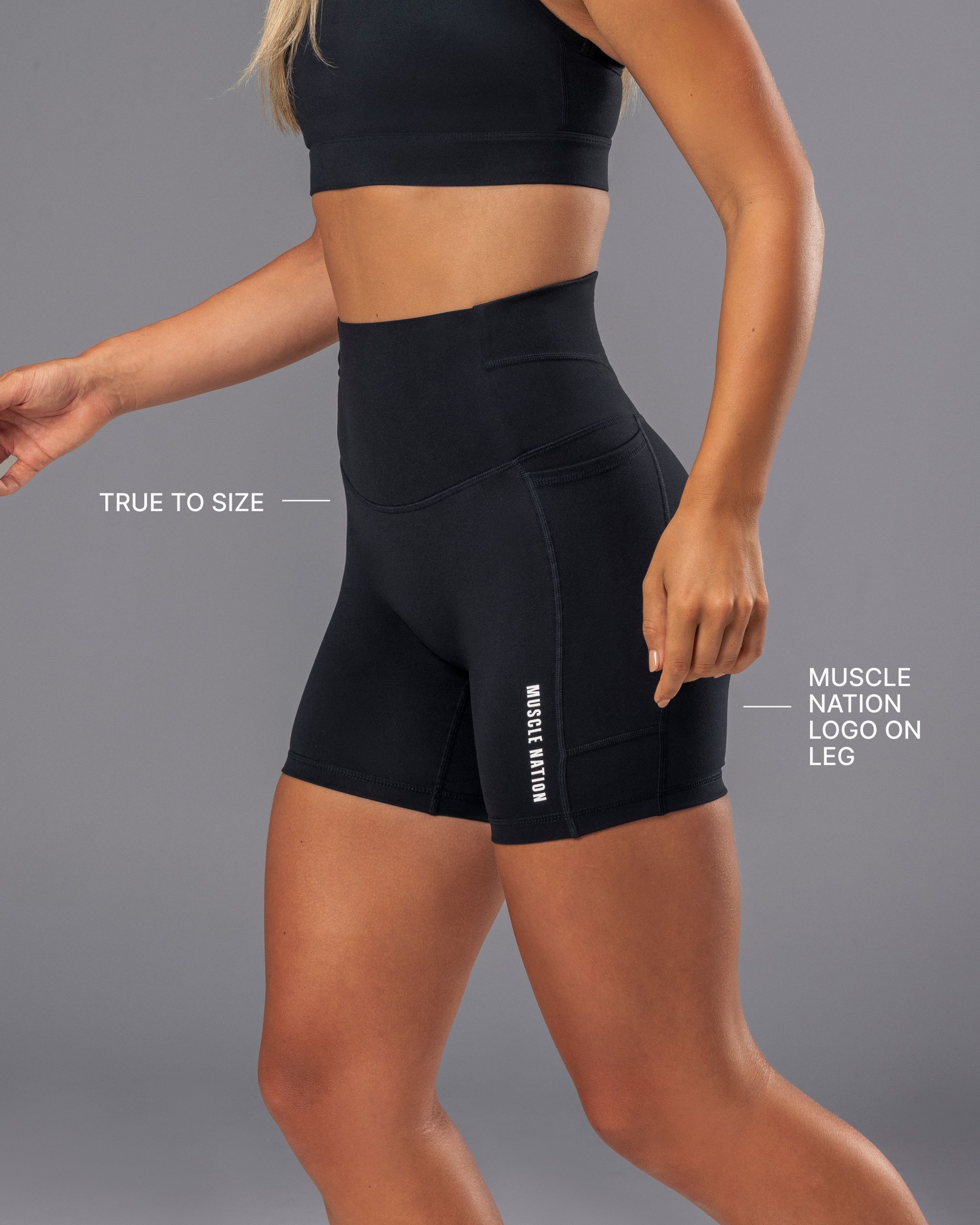 Unrivalled Everyday Pocket Bike Shorts - Black