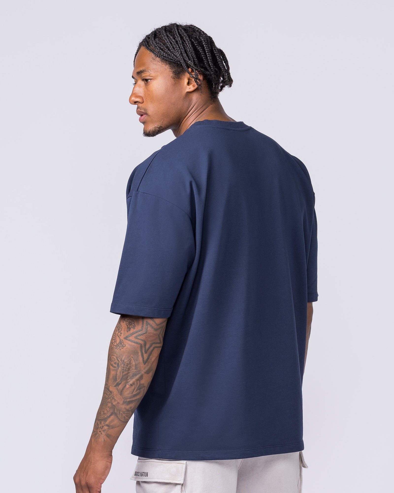 Off Duty Oversized Tee - Navy