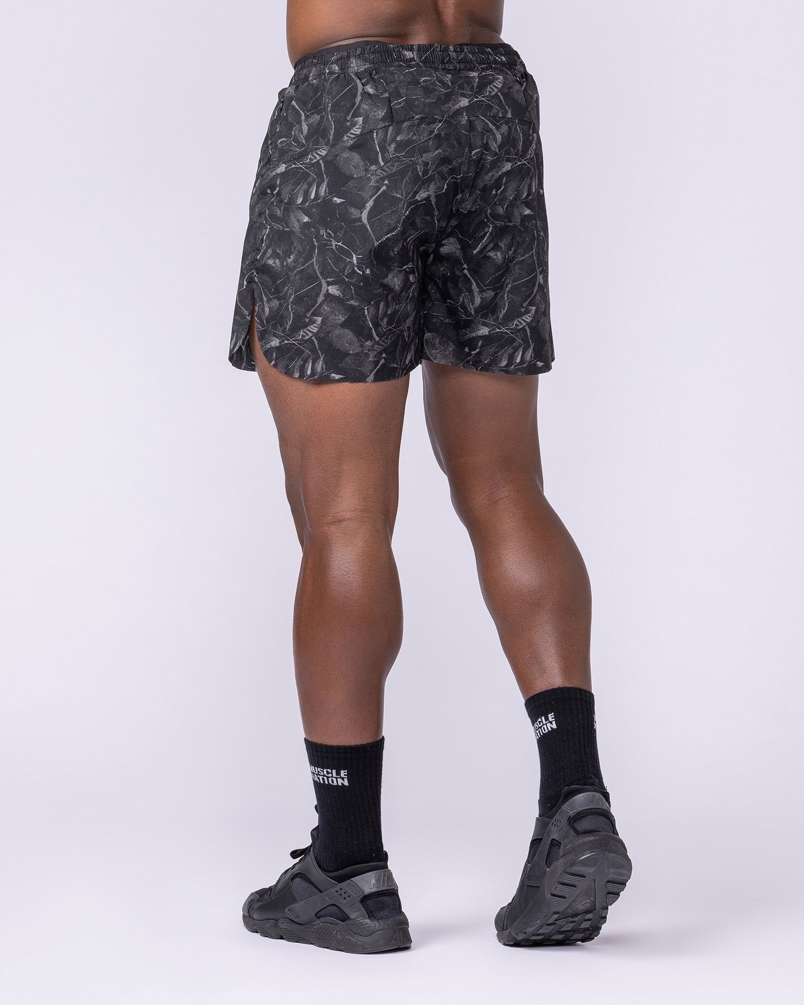 Compete 3" Run Shorts - Tree Camo Monochrome